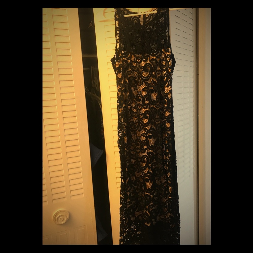 Black lace dress